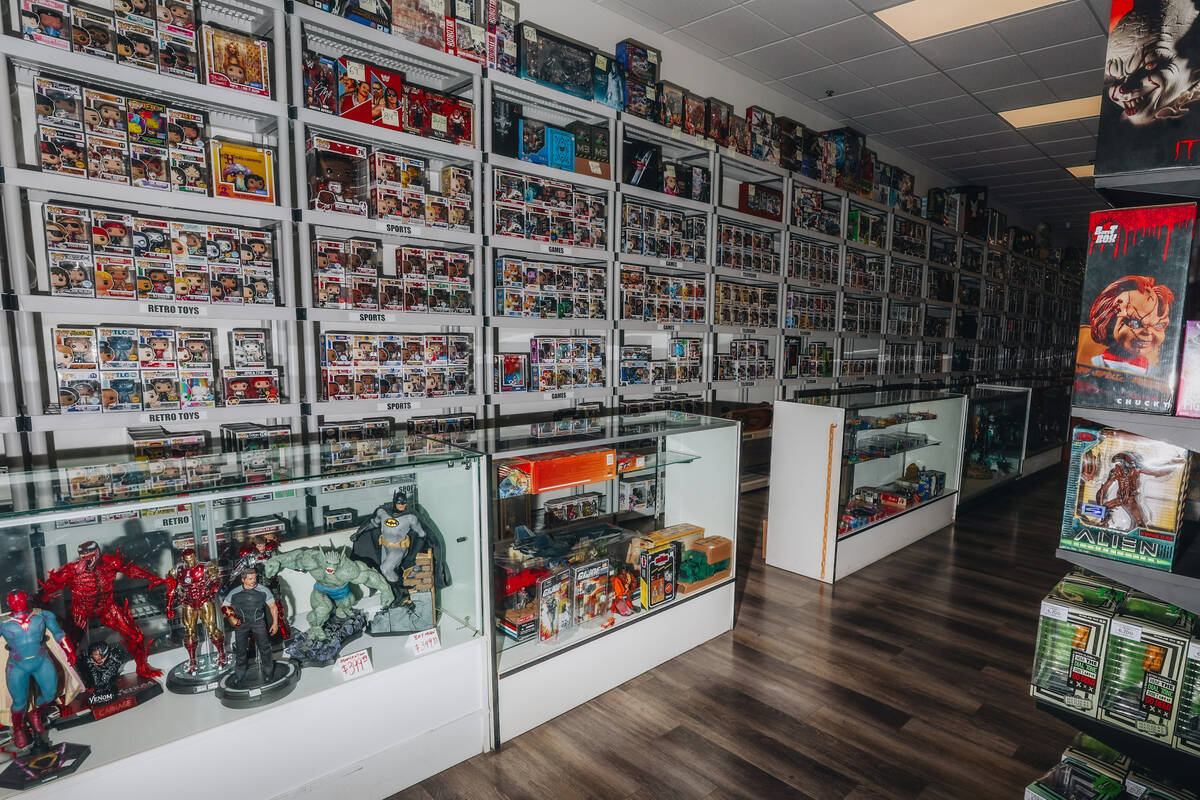 Brad's Toys & Collectibles on Sunday, March 30, 2025, in Las Vegas. (Madeline Carter/Las Ve ...