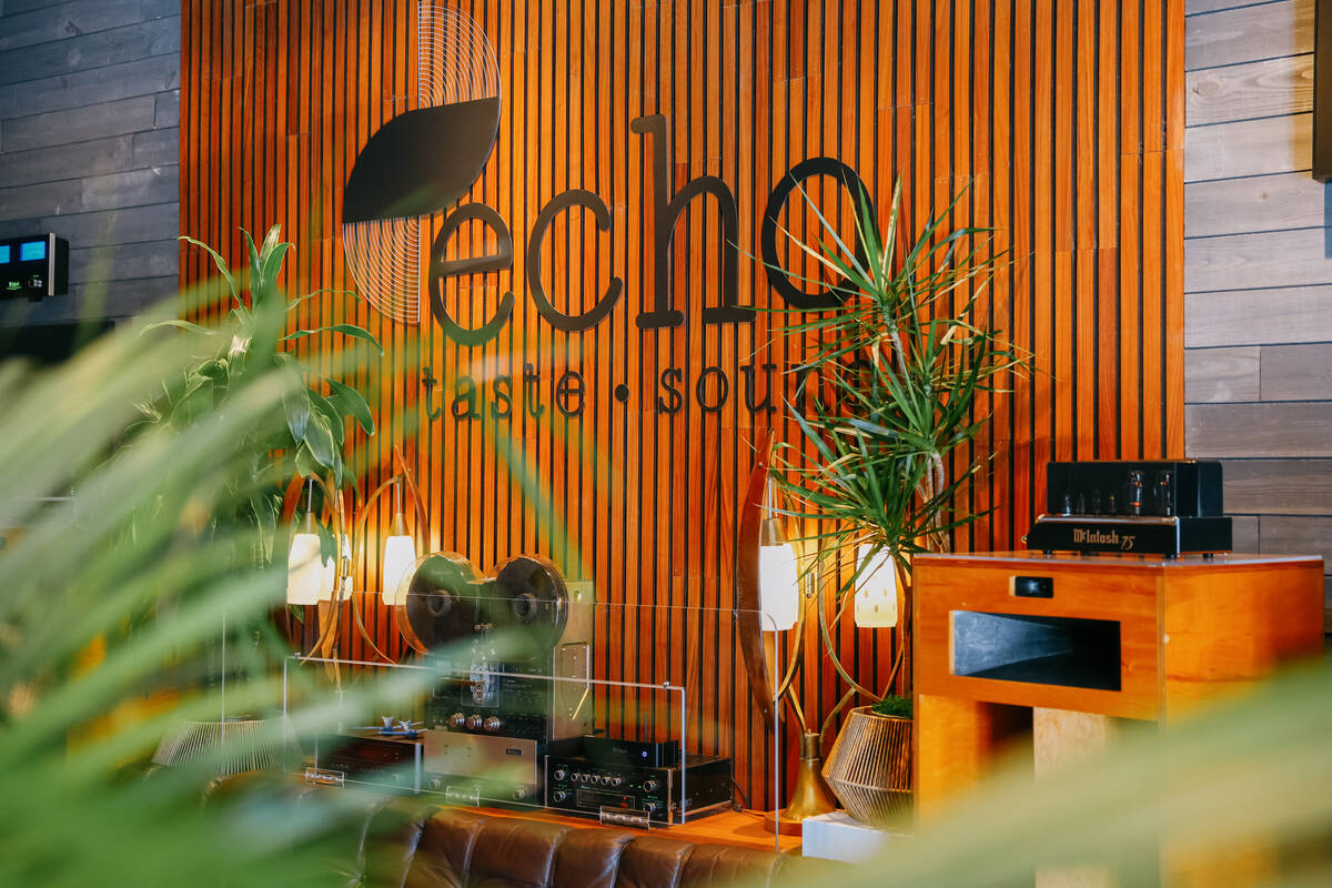 The interior of Echo Sound and Taste, a new restaurant and music lounge in the Arts District, o ...