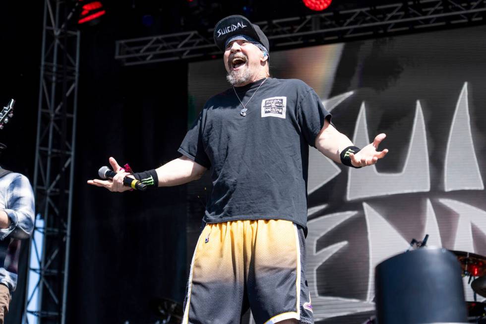 Mike Muir of Suicidal Tendencies performs during Sonic Temple Art and Music Festival on Friday, ...