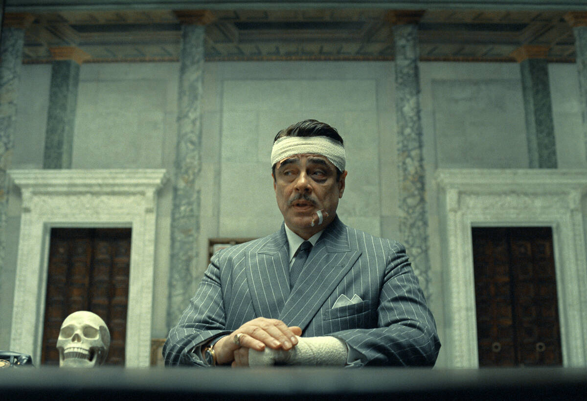 This image released by Focus Features shows Benicio Del Toro in a scene from "The Phoenici ...