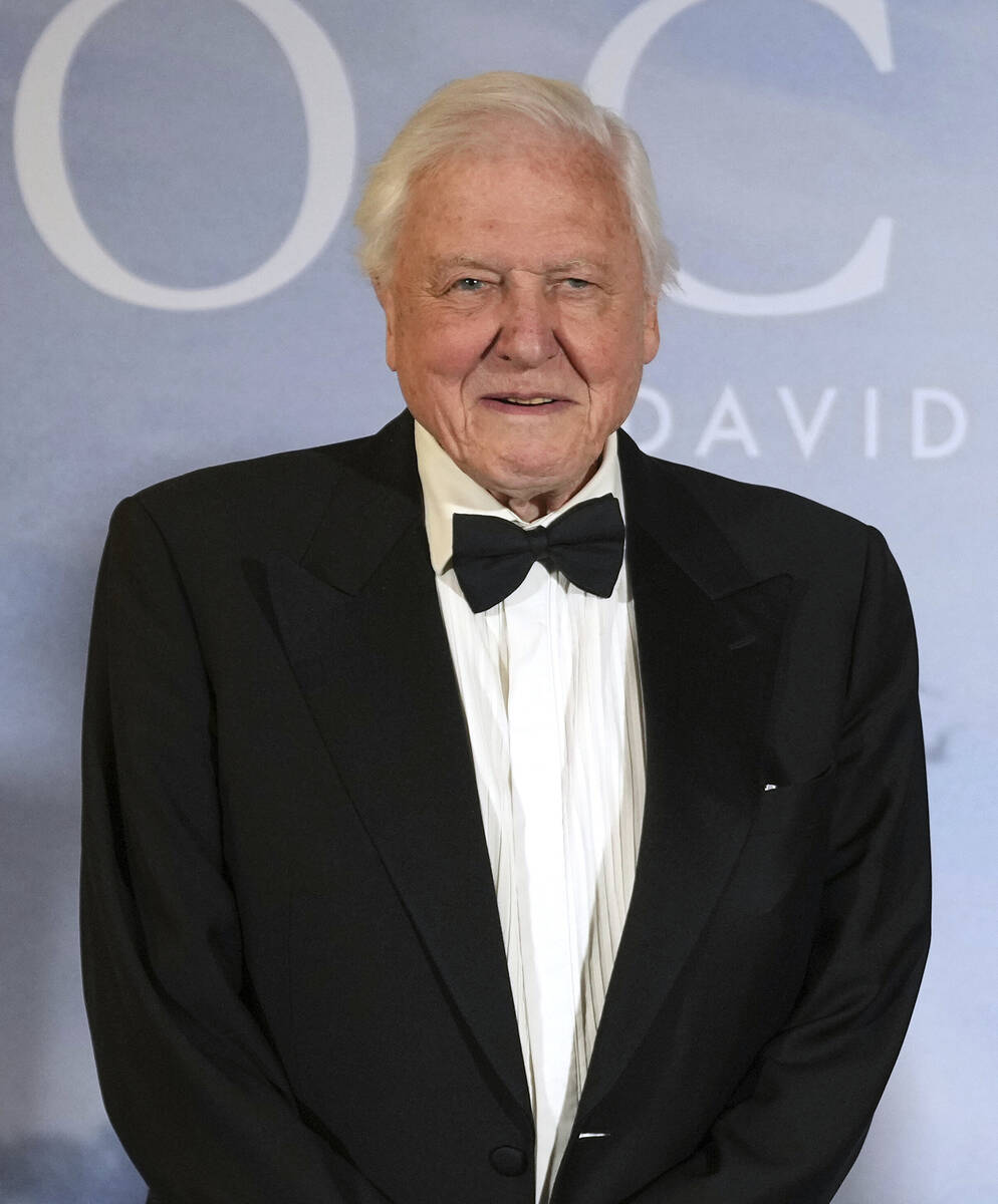 Broadcaster and biologist David Attenborough attends the 'Ocean with David Attenborough' Film P ...