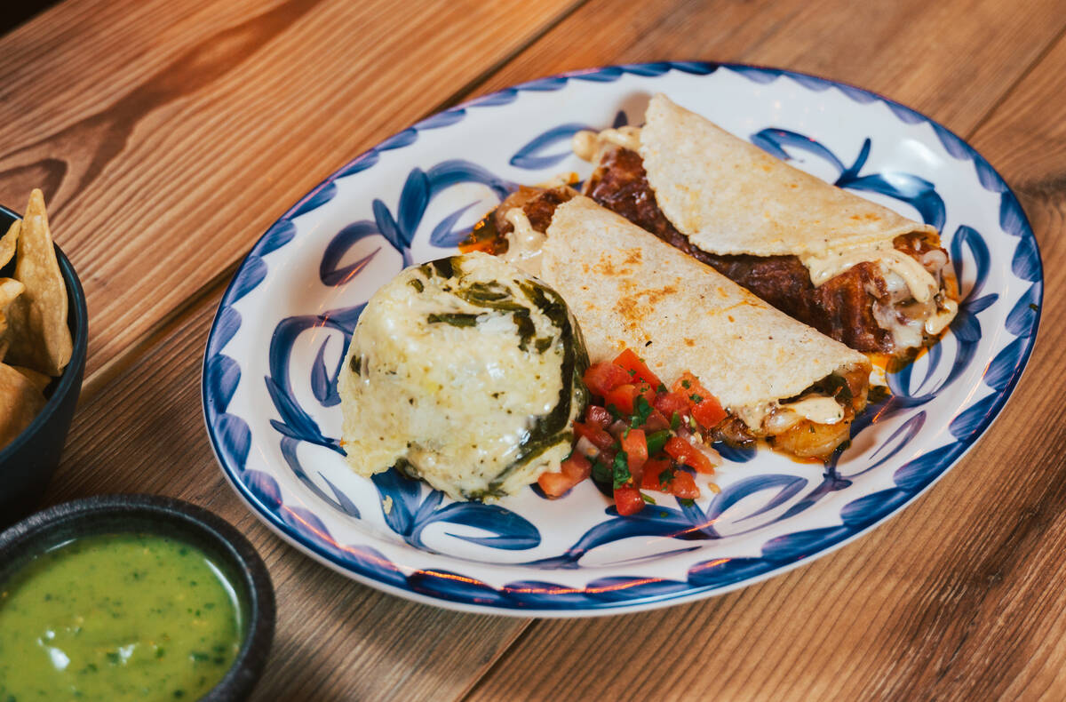 Quesa tacos from Leticia's Cocina & Cantina, which is set to open a location in summer 2025 in ...