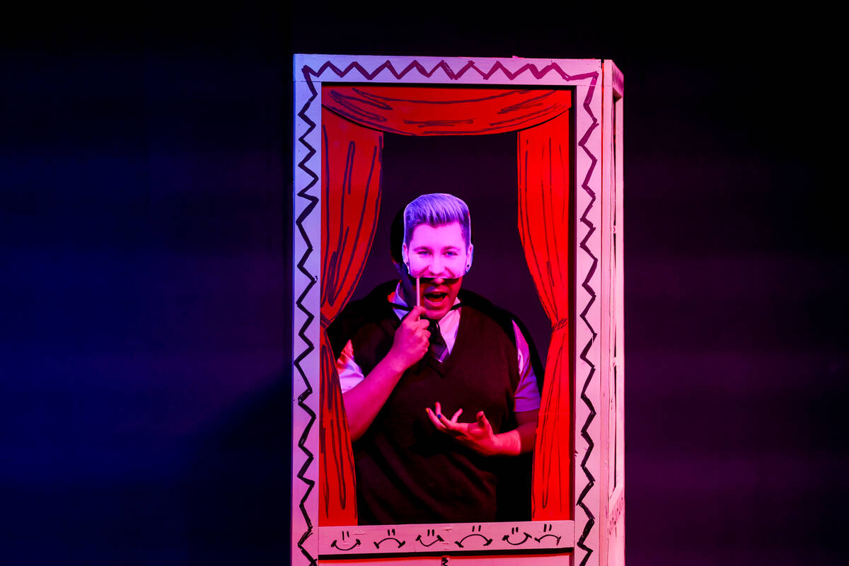 Jeffery DuBey, playing Ezra Lamb, impersonates fictional pop star Johnny Moon during Majestic R ...