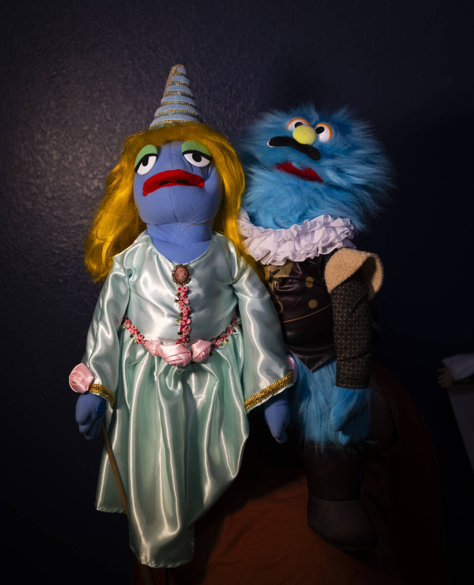 A pair of puppets that appear in "Sockspeare's Hamlet" from Poor Richard’s Pla ...