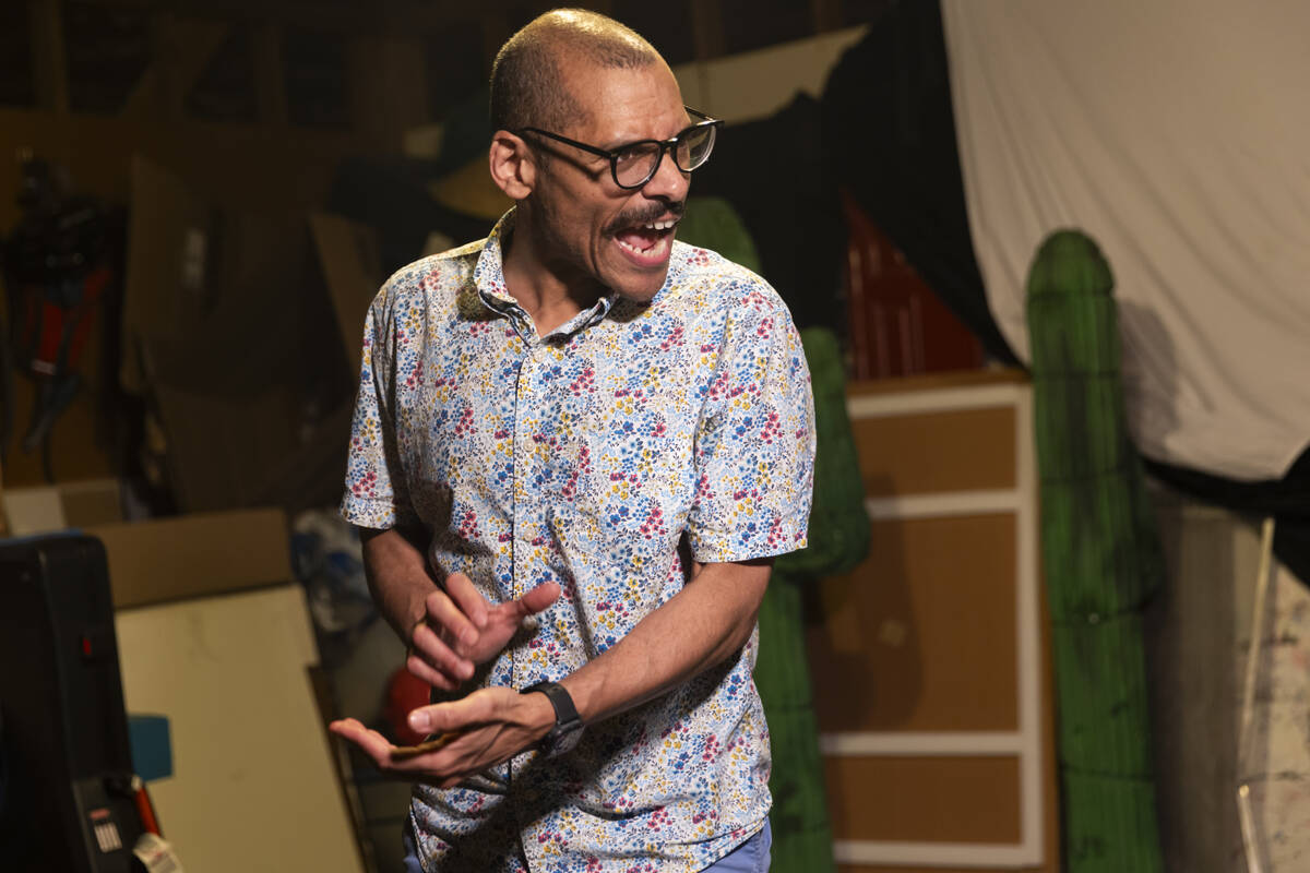 Ernest Hemmings rehearses as Dick Ripper, the titular character of "Everyone Loves Dick,&q ...
