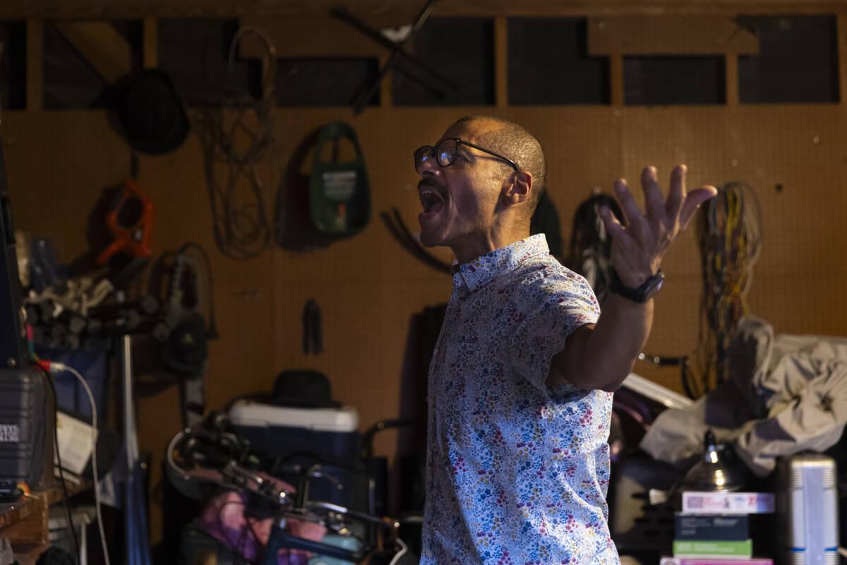 Ernest Hemmings rehearses as Dick Ripper, the titular character of "Everyone Loves Dick,&q ...