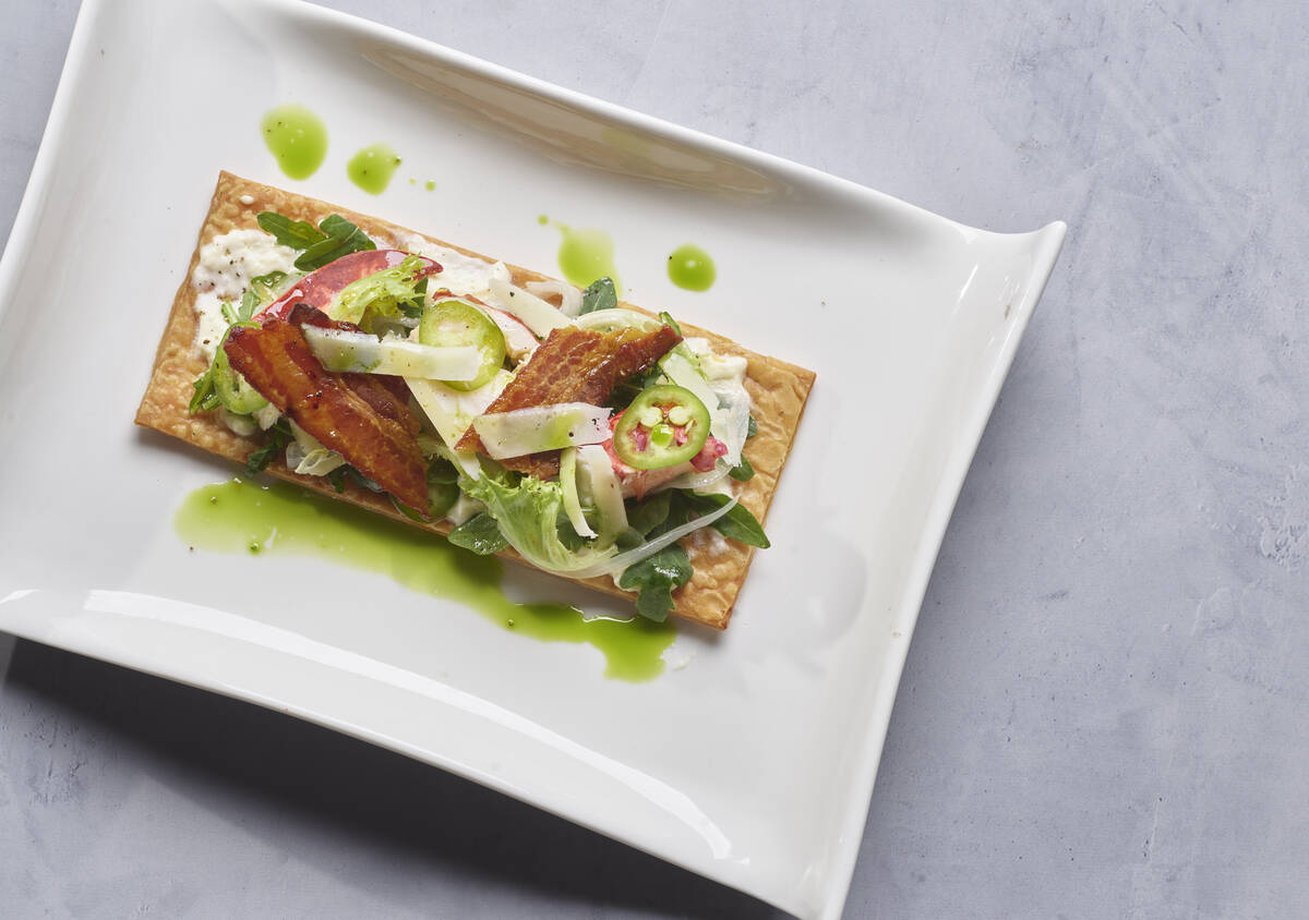 Bacon lobster tart from "Viva La Lobster," a new cookbook from Las Vegas chef Grant MacPherson ...