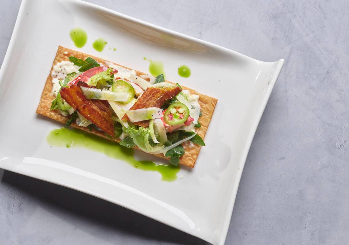 Bacon lobster tart from "Viva La Lobster," a new cookbook from Las Vegas chef Grant MacPherson ...