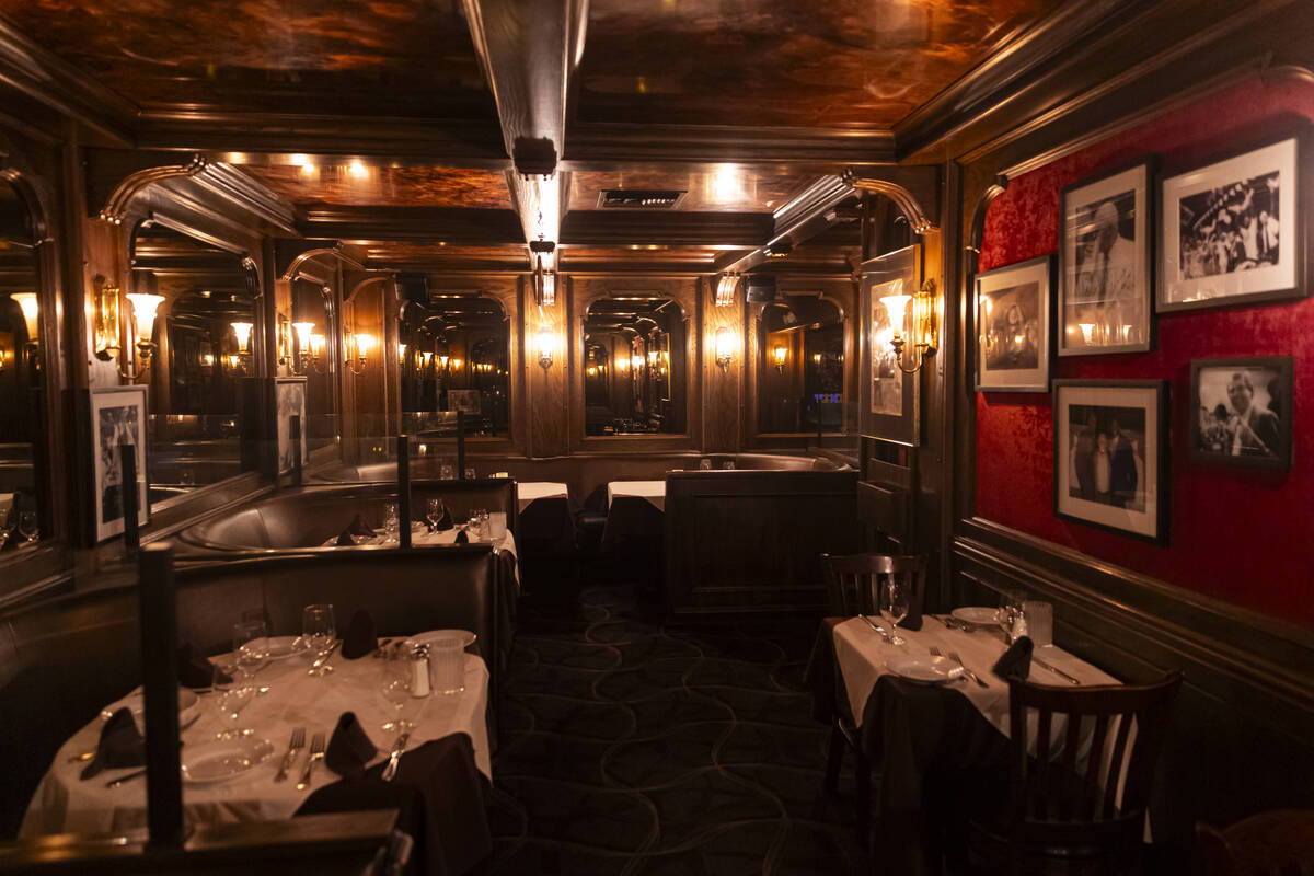 A room dedicated to longtime UNLV Runnin’ Rebels coach Jerry Tarkanian is seen at Piero' ...