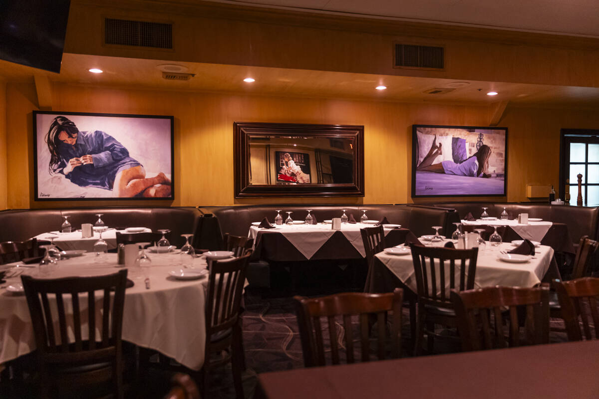 Interior views at Piero's Italian Cuisine on Monday, June 2, 2025, in Las Vegas. (Chase Stevens ...