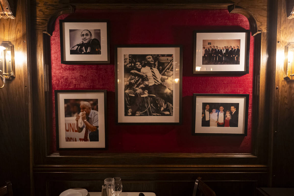 A room dedicated to longtime UNLV Runnin’ Rebels coach Jerry Tarkanian is seen at Piero's Ita ...