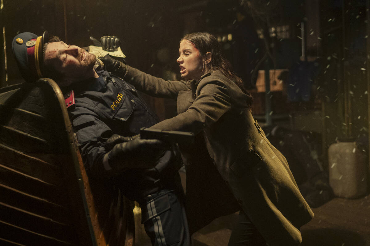 This image released by Lionsgate shows Ana de Armas in a scene from "Ballerina." (Lar ...
