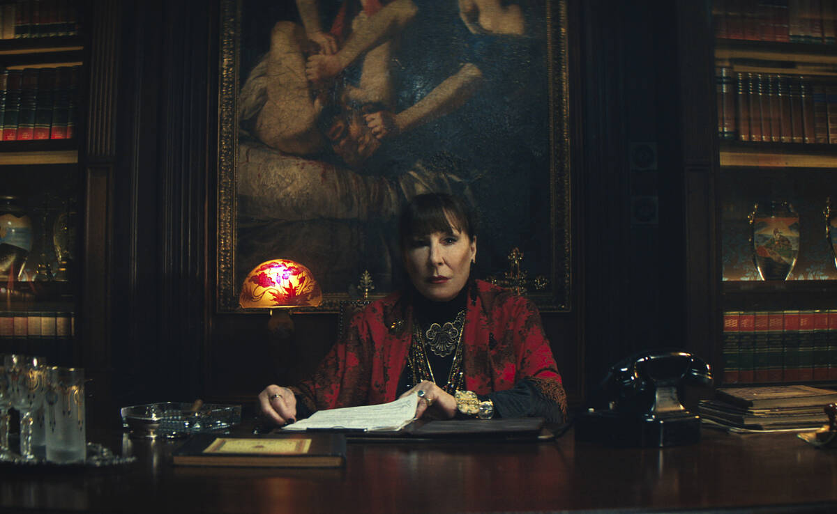 This image released by Lionsgate shows Anjelica Huston in a scene from "Ballerina." ( ...