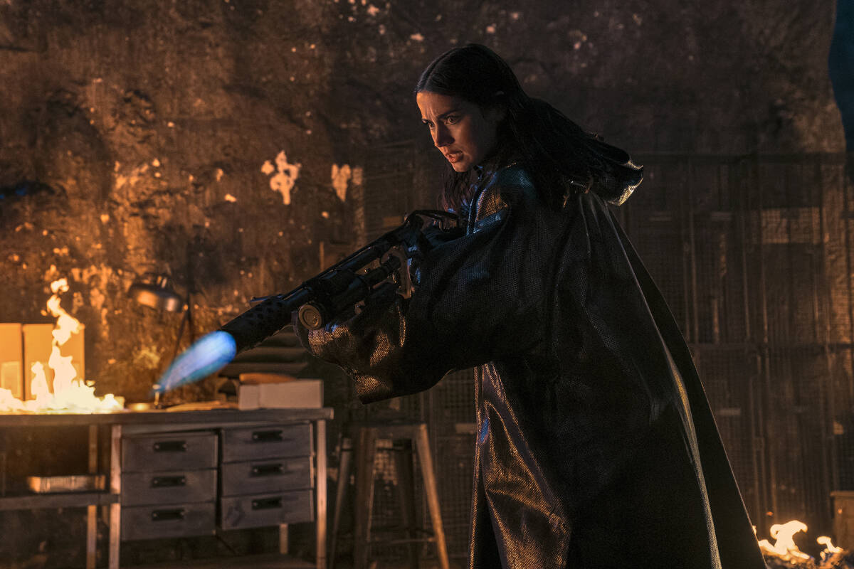 This image released by Lionsgate shows Ana de Armas in a scene from "Ballerina." (Lio ...