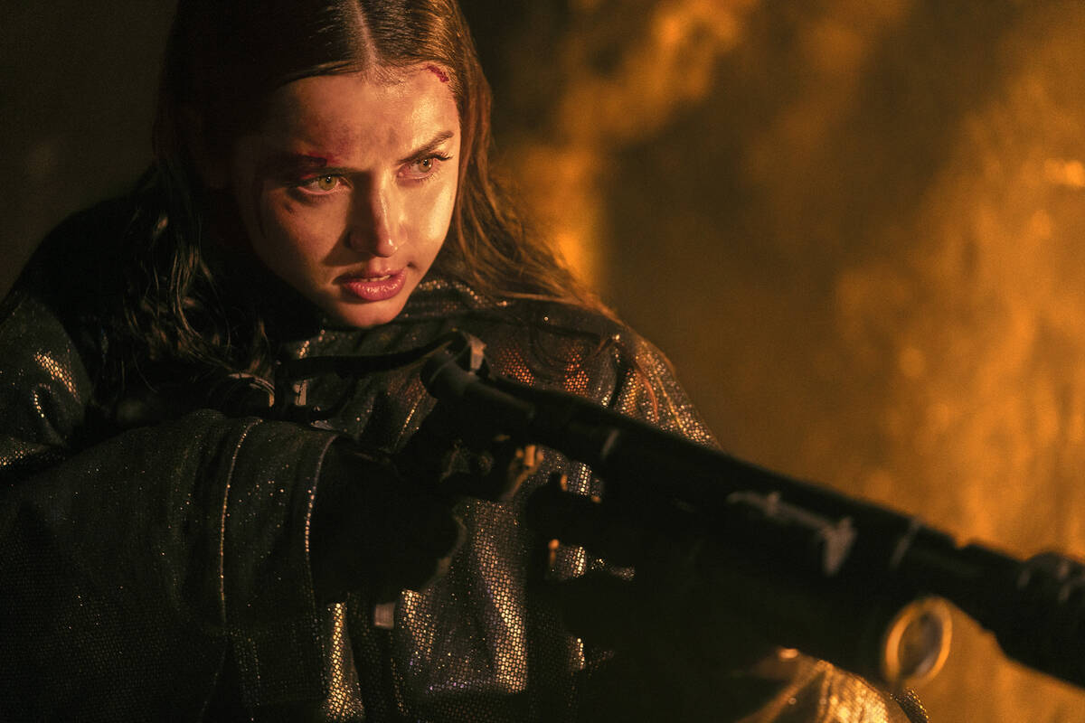 This image released by Lionsgate shows Ana de Armas in a scene from "Ballerina." (Lio ...