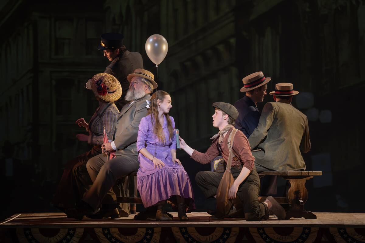 Olivia Goosman, Jack Roden and company in the national tour of "Parade." (Joan Marcus)