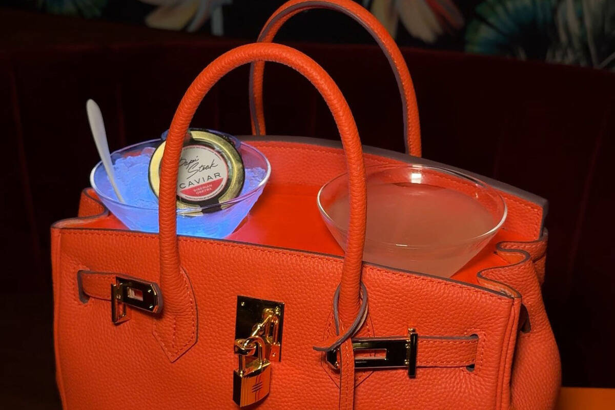 It's Not a Bag, It's a Cocktail at Papi Steak in Fontainebleau on the Las Vegas Strip arrives i ...