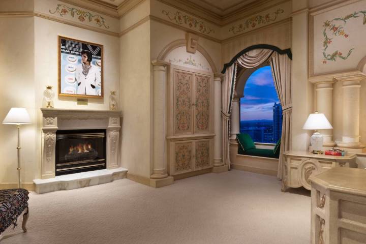 Imperial Sky Villa, aka the "Elvis Suite," is shown at the Westgate. Guests can book the roofto ...