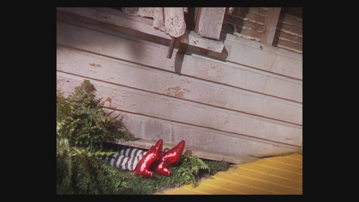 A shot of the famed ruby slippers in the original "Wizard of Oz." The revamped theatrical exper ...