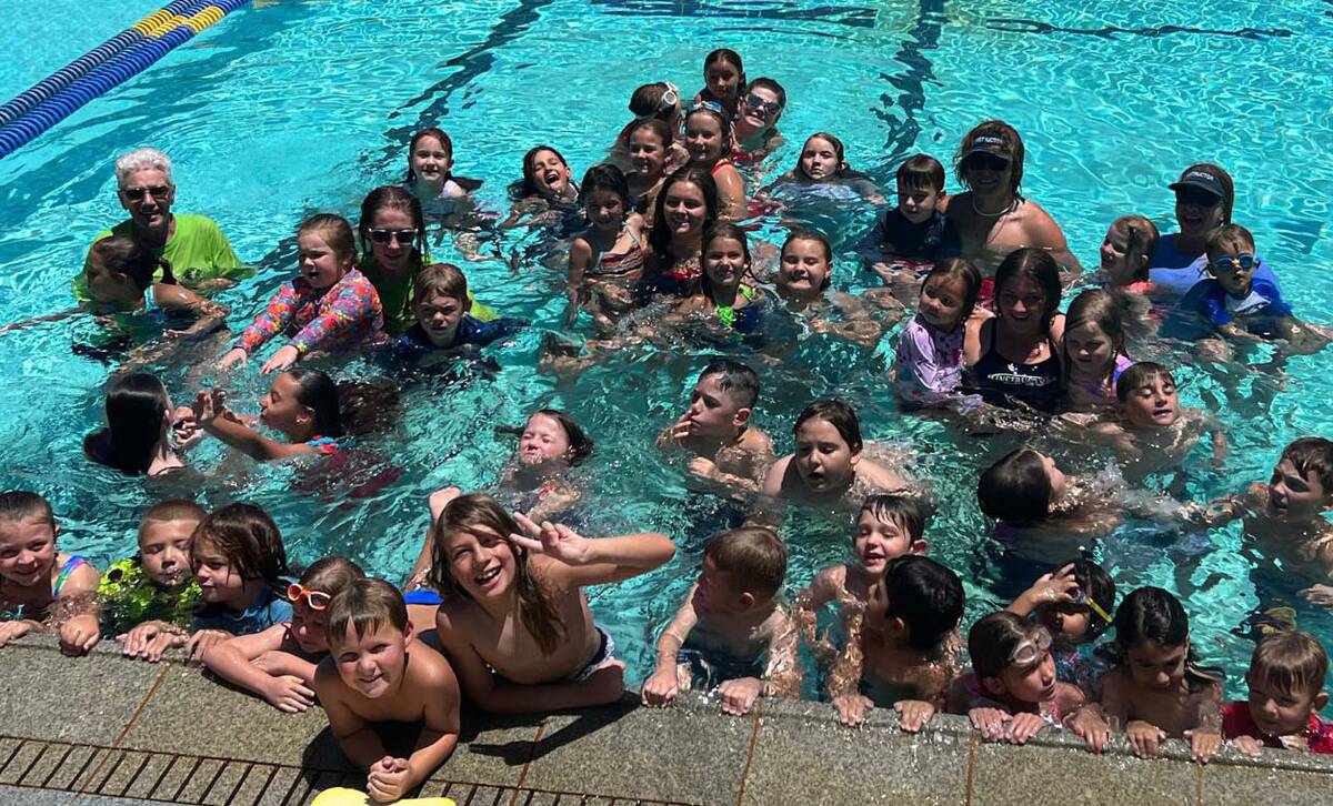 Kids swim in Boulder City in this undated photo. (Boulder City)