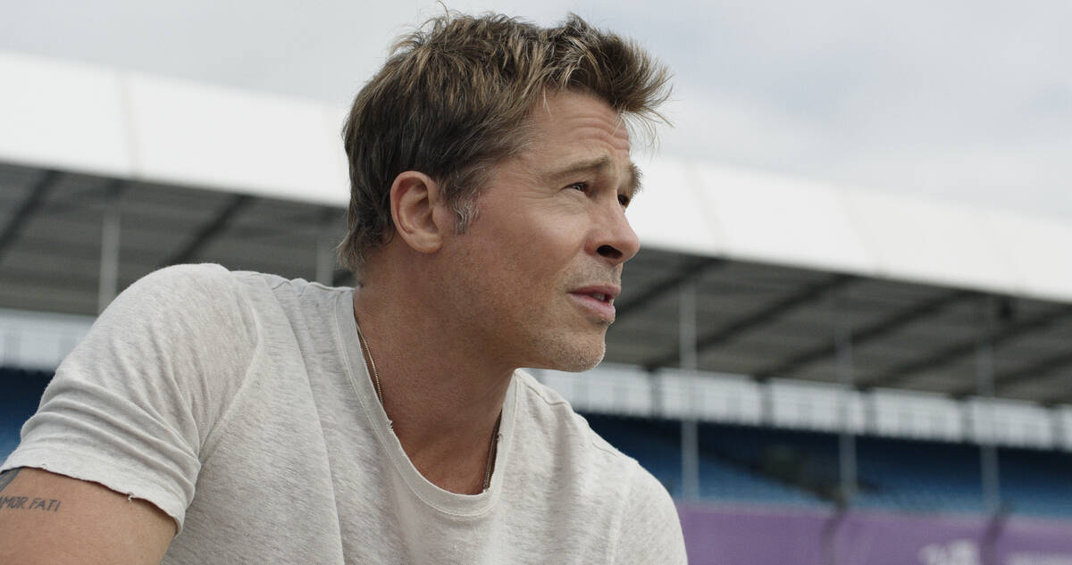 Brad Pitt as Sonny Hayes in “F1® The Movie” (Warner Bros. Pictures / Apple Original Films)