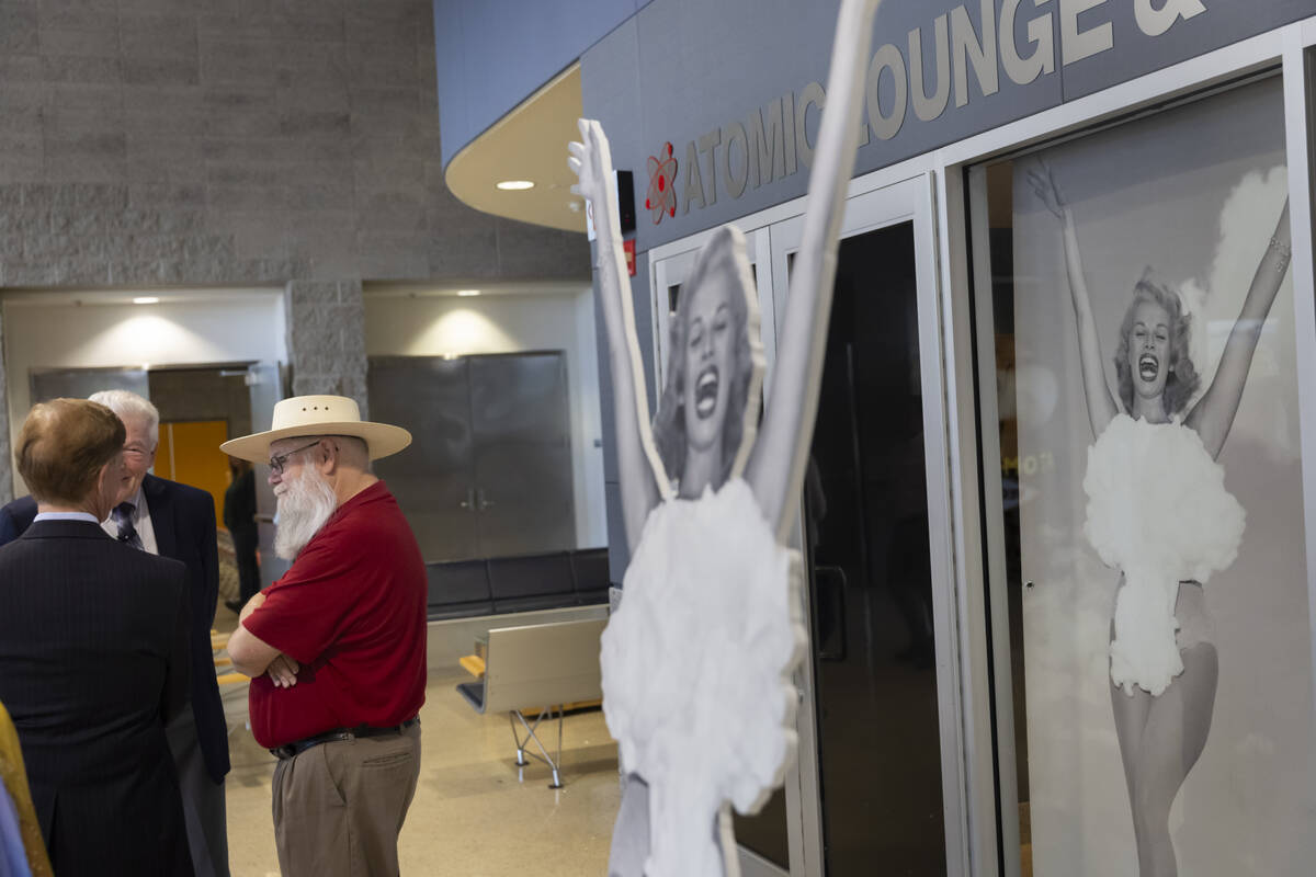 Mark Hall-Patton, former administrator of the Clark County Museum, attends a ribbon-cutting cer ...