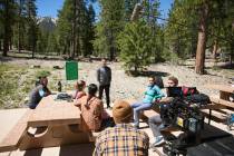 "The Sound" films on Mount Charleston. (Andrew Casey)
