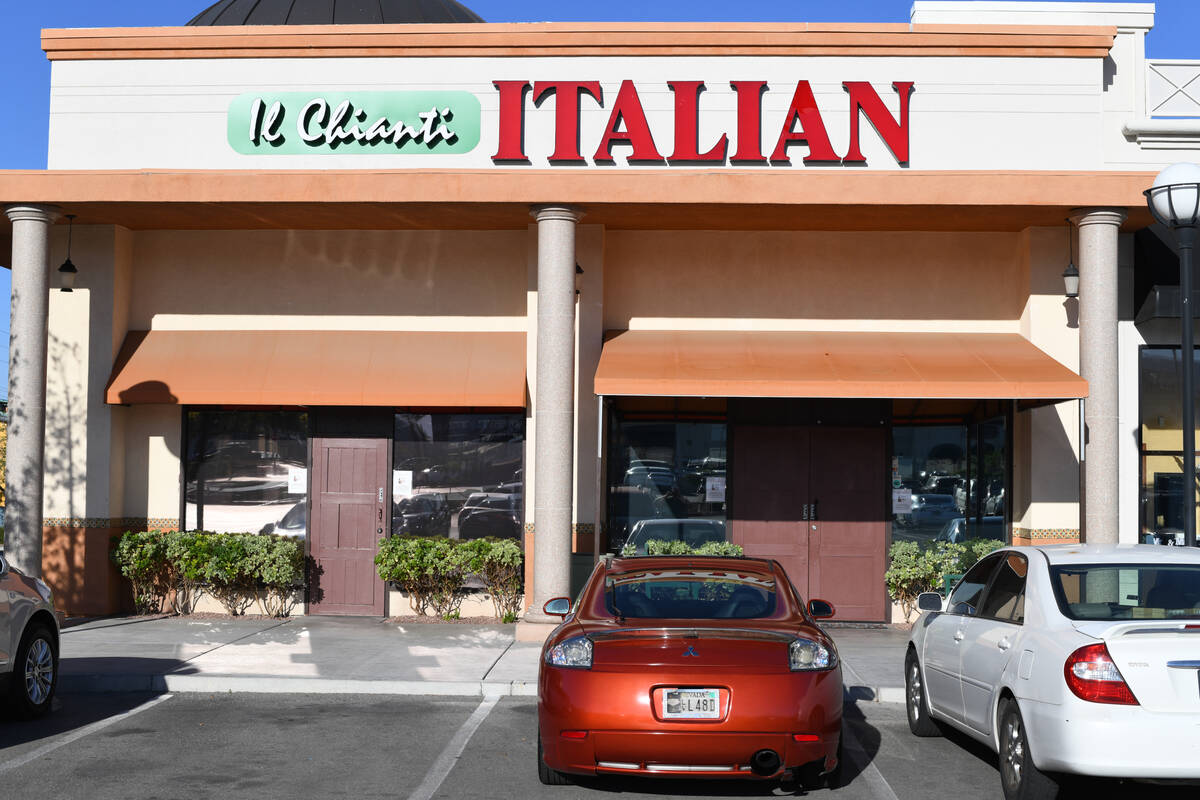 Il Chianti Italian in southwest Las Vegas is scheduled to open on June 19, 2025. The restaurant ...