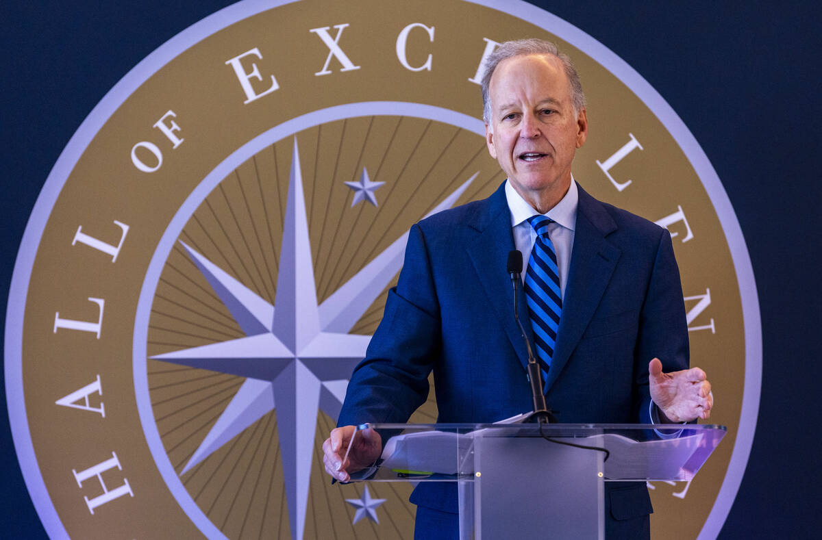 Jim Nance speaks during the Hall of Excellence Press Conference at the Fontainebleau on Wednesd ...