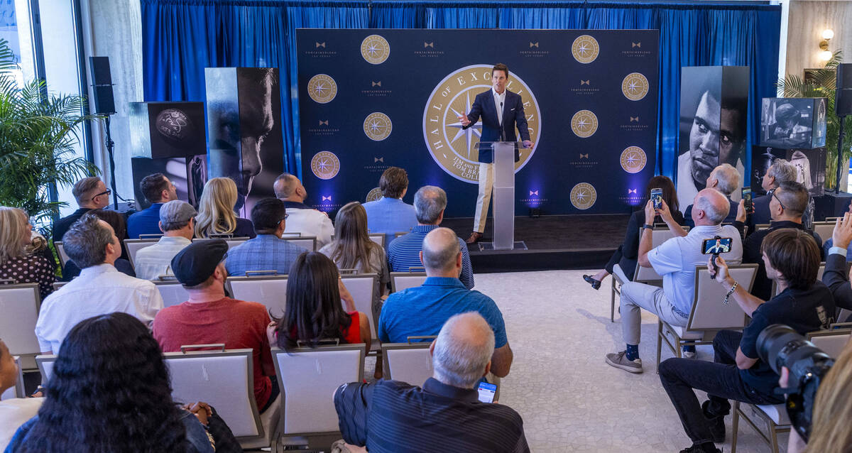 Tom Brady speaks about the memorabilia donated during the Hall of Excellence Press Conference a ...