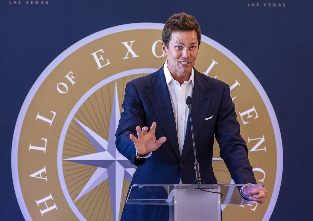 Tom Brady speaks about his love of family and their support in his career during the Hall of Ex ...