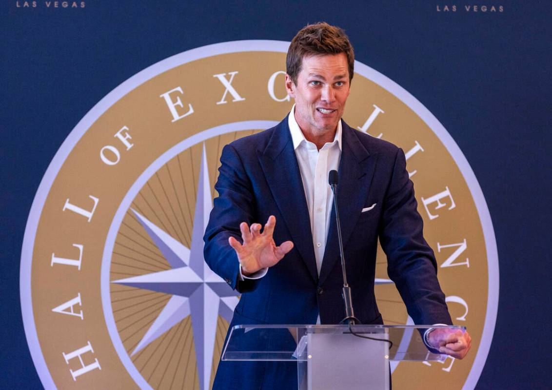 Tom Brady speaks about his love of family and their support in his career during the Hall of Ex ...