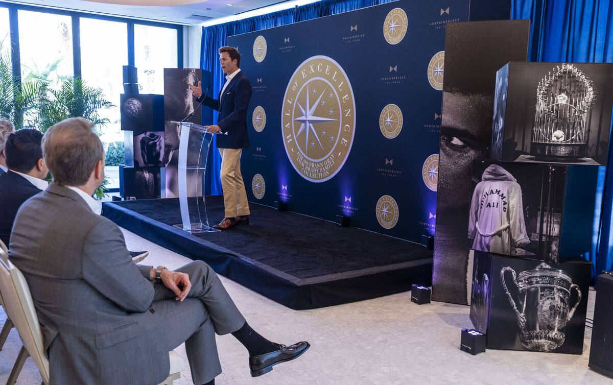 Tom Brady speaks about his early career in football during the Hall of Excellence Press Confere ...