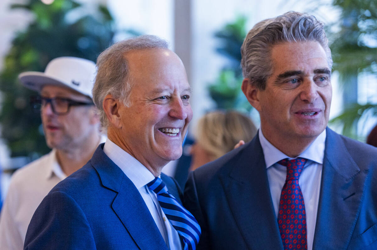 Jim Nance with Jeffrey Soffer, the Chairman and Chief Executive Officer of Fontainebleau Develo ...