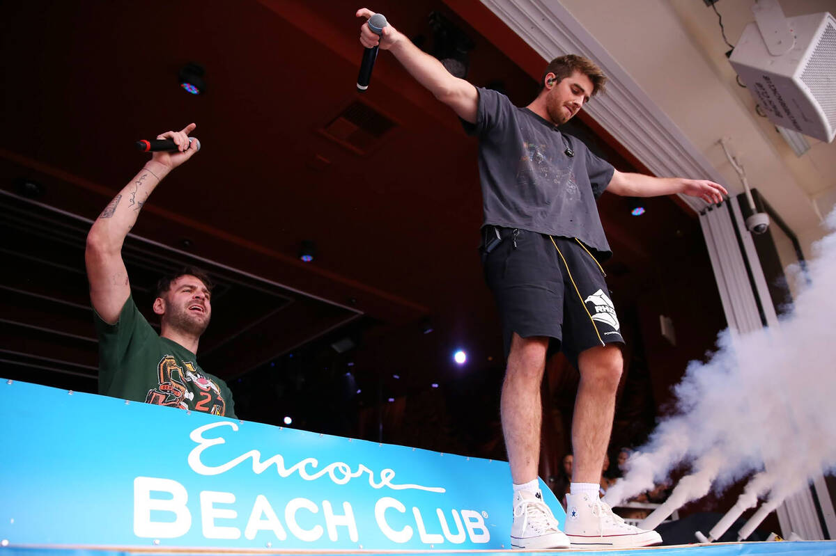 The Chainsmokers are among the headliners at Breakaway Takeover at Encore Beach Club, Encore Be ...