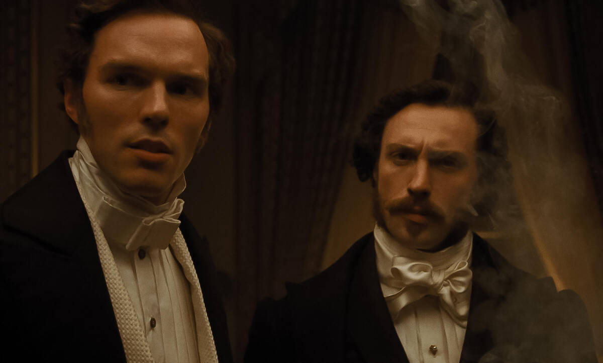 Nicholas Hoult and Aaron Taylor-Johnson in Nosferatu. (Focus Features)