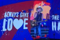 A scene from Kenny Chesney's residency production at Sphere on Saturday, May 24, 2025. (John Ka ...