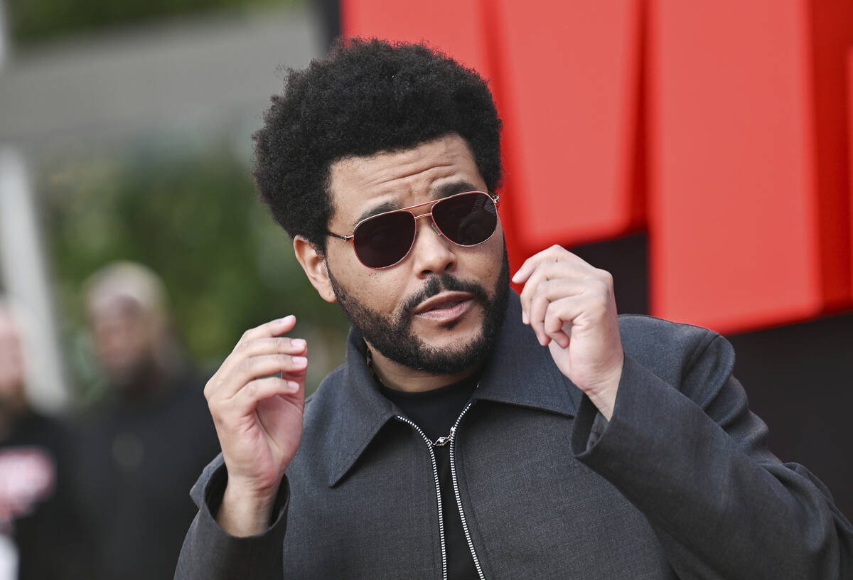 Abel Tesfaye aka The Weeknd attends the "Mission: Impossible - The Final Reckoning" p ...