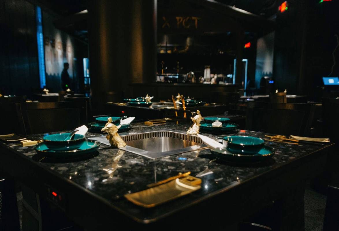 The interior of The X Pot, a hot pot restaurant in The Venetian on the Las Vegas Strip. (Chubby ...