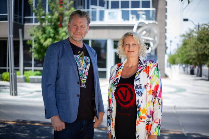 Third Street co-founders Daz Weller and Ginger Land-van Buuren are shown in front of the theate ...