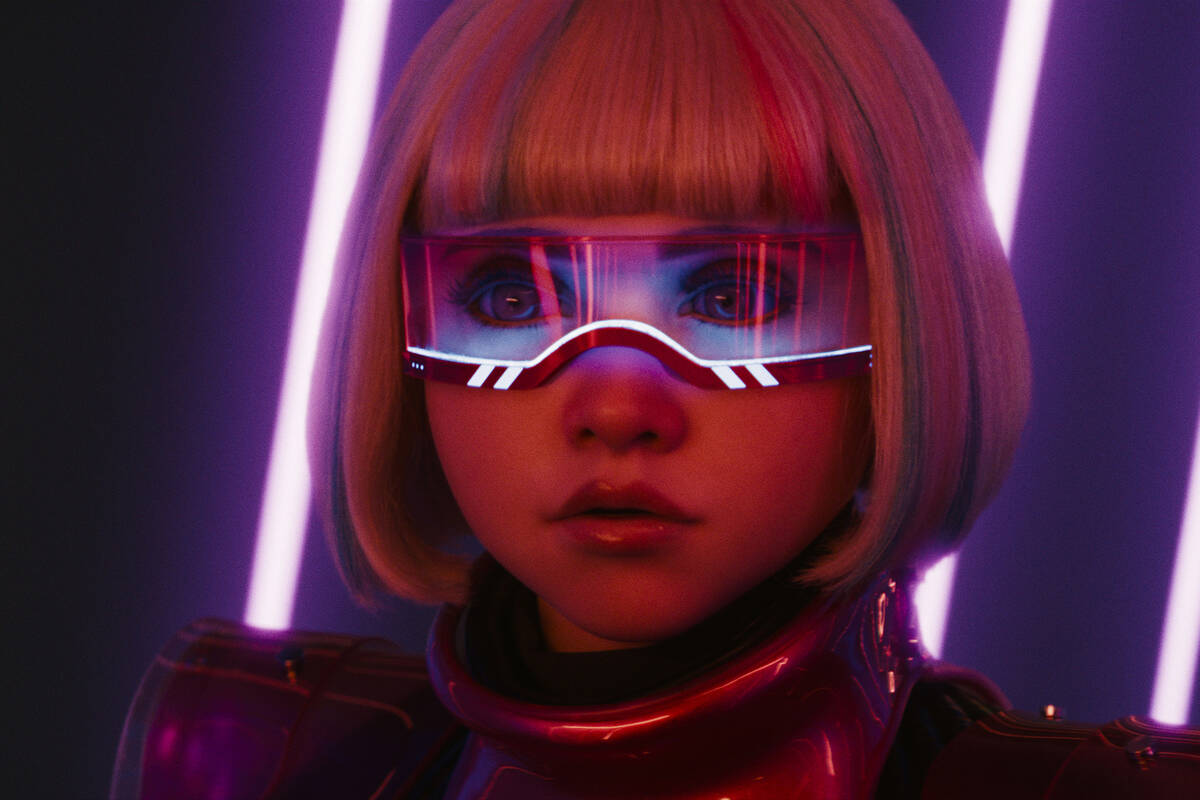 M3GAN in a scene from "M3GAN 2.0," directed by Gerard Johnstone. (Universal Pictures/TNS)