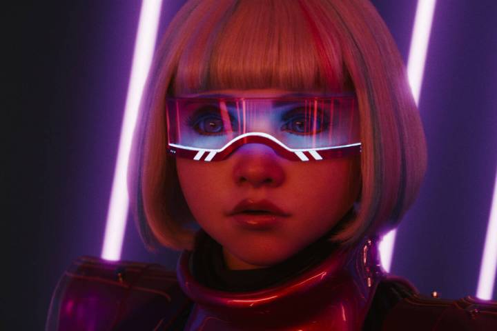 M3GAN in a scene from "M3GAN 2.0," directed by Gerard Johnstone. (Universal Pictures/TNS)