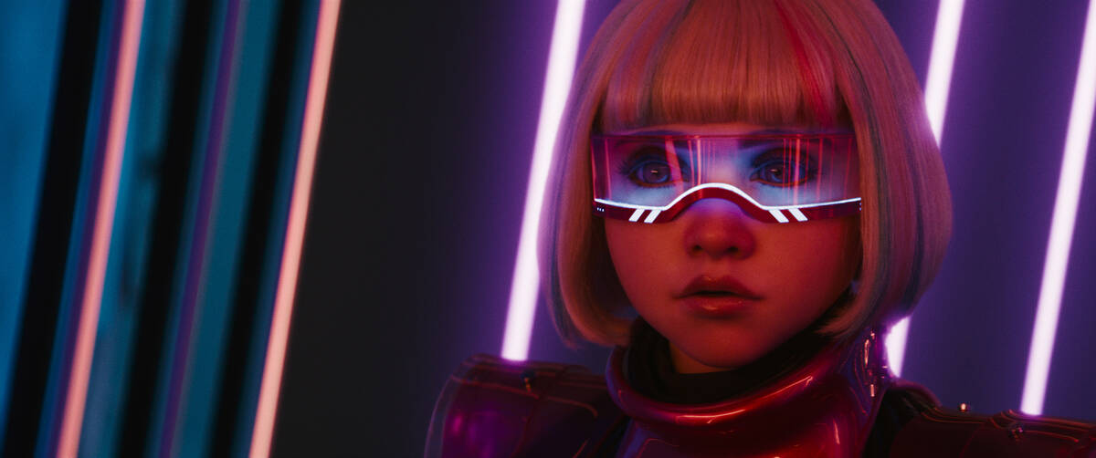 M3GAN in a scene from "M3GAN 2.0," directed by Gerard Johnstone. (Universal Pictures/TNS)