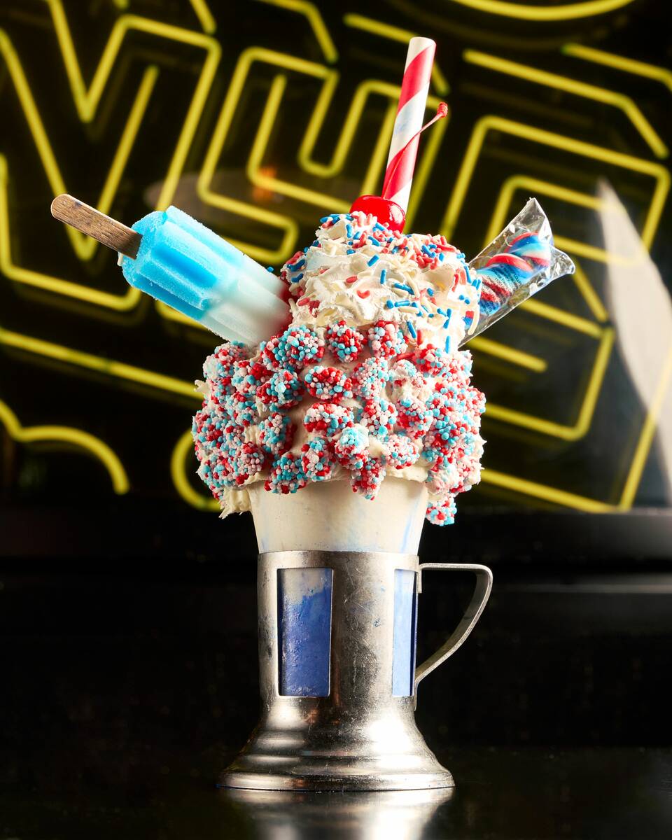 The Fourth of July CrazyShake “The Red, White, and Blue” at Black Tap Craft Burgers & Beer ...