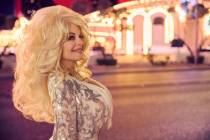 Vegas vocalist Kelly Vohnn is shown as Dolly Parton. The Las Vegas artist portrays Parton, Reba ...