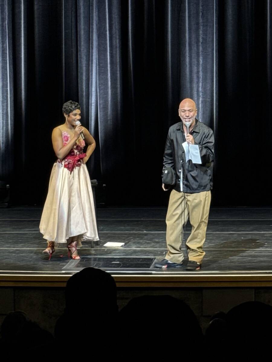 Jo Koy drops in on TIffany Haddish's performance at Encore Theater at Wynn Las Vegas on Friday, ...