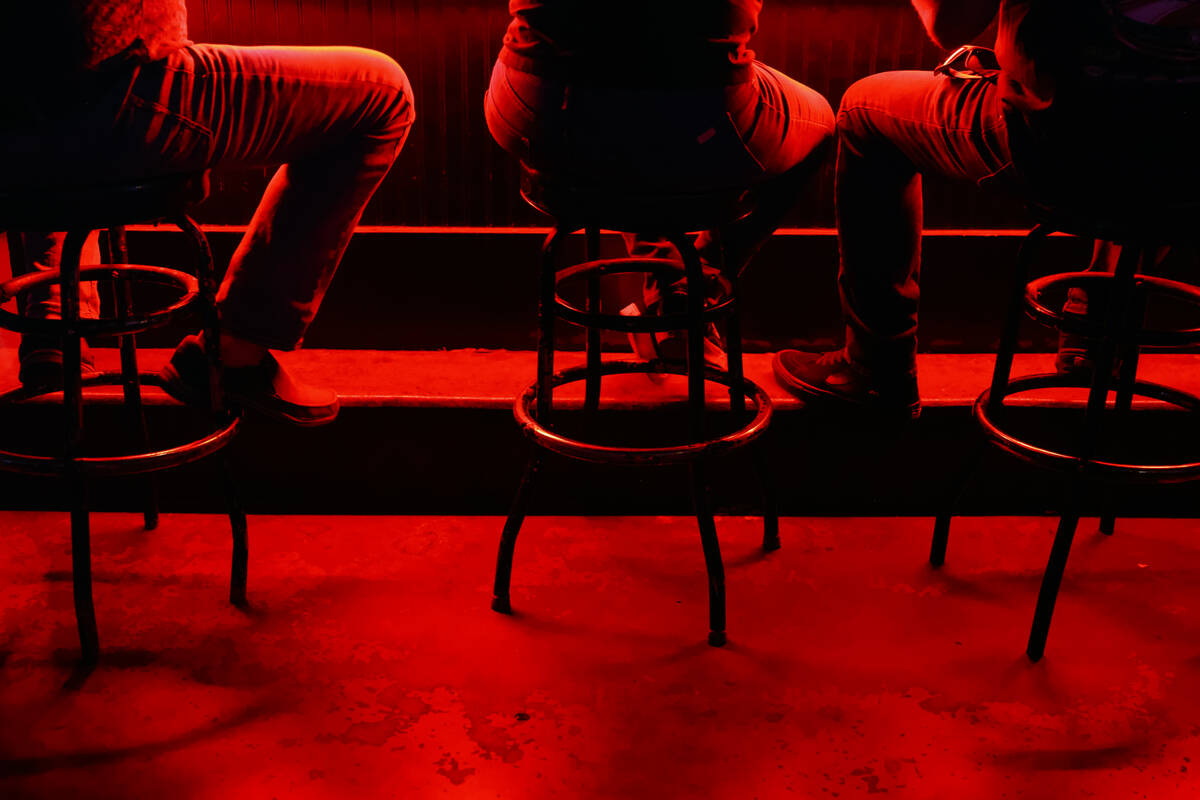 Patrons sit at at the bar one last time at Count's Vamp'd Rock Bar & Grill on Saturday, Jun ...