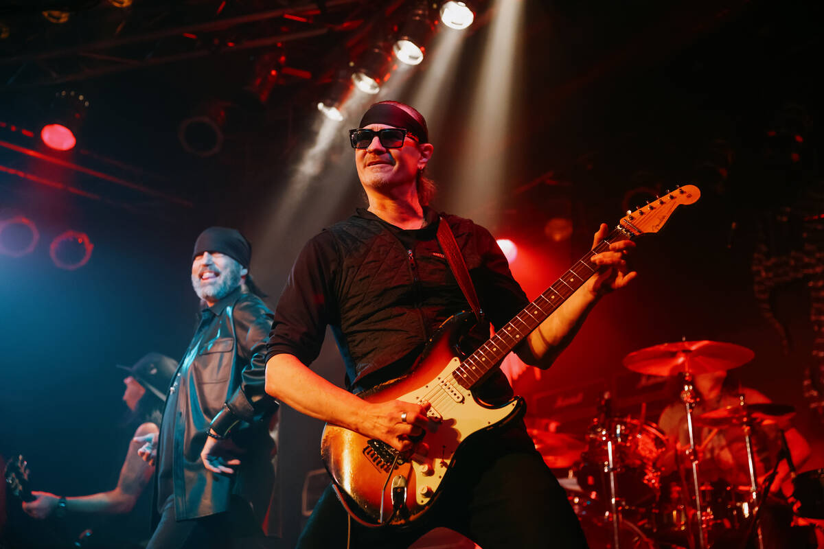 Lead guitarist Stoney Curtis performs with Count’s 77 on the final night of operations f ...