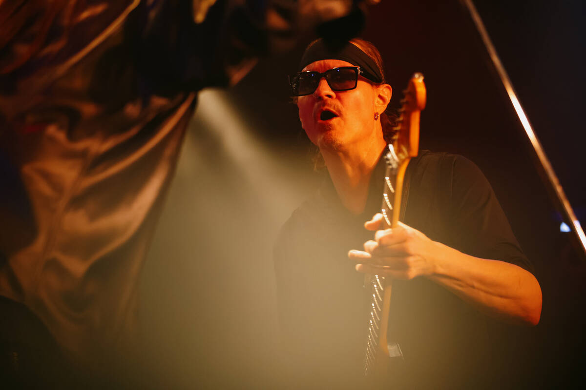 Lead guitarist Stoney Curtis performs with Count’s 77 on the final night of operations f ...