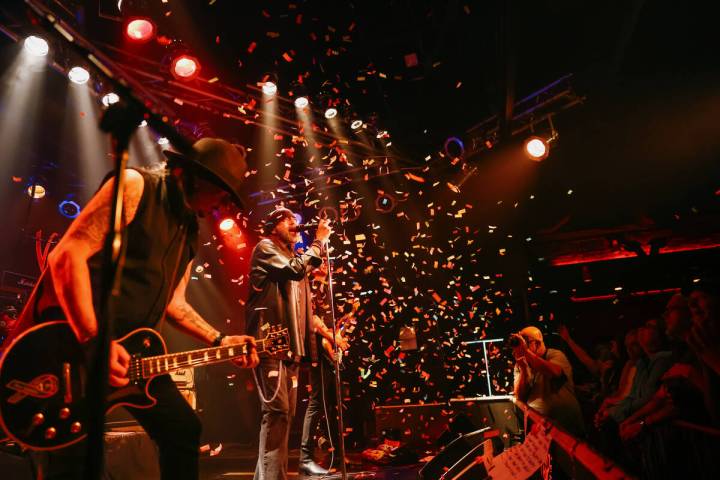 Confetti flies into the air as Count’s 77 performs on the final night of operations for ...